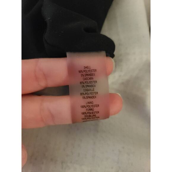 Vince Camuto fit flare black white sleeveless dress with pockets - 2 - Picture 6 of 7